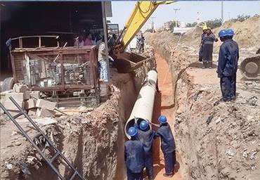 Wastewater Transmission Pipe Line from Pump station to waste water treatment plant of Khartoum city( Sudan )
